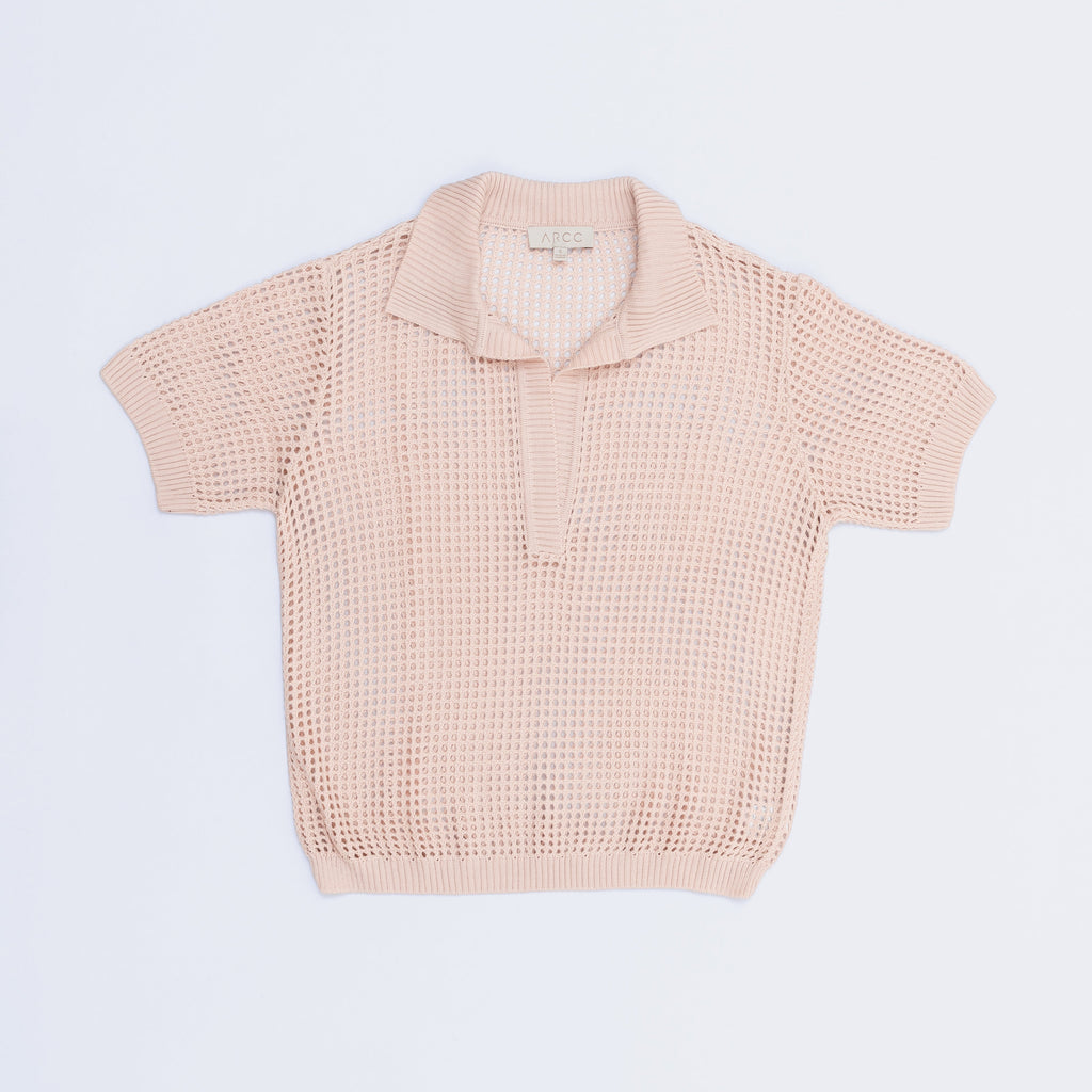Polo boxy tejida
