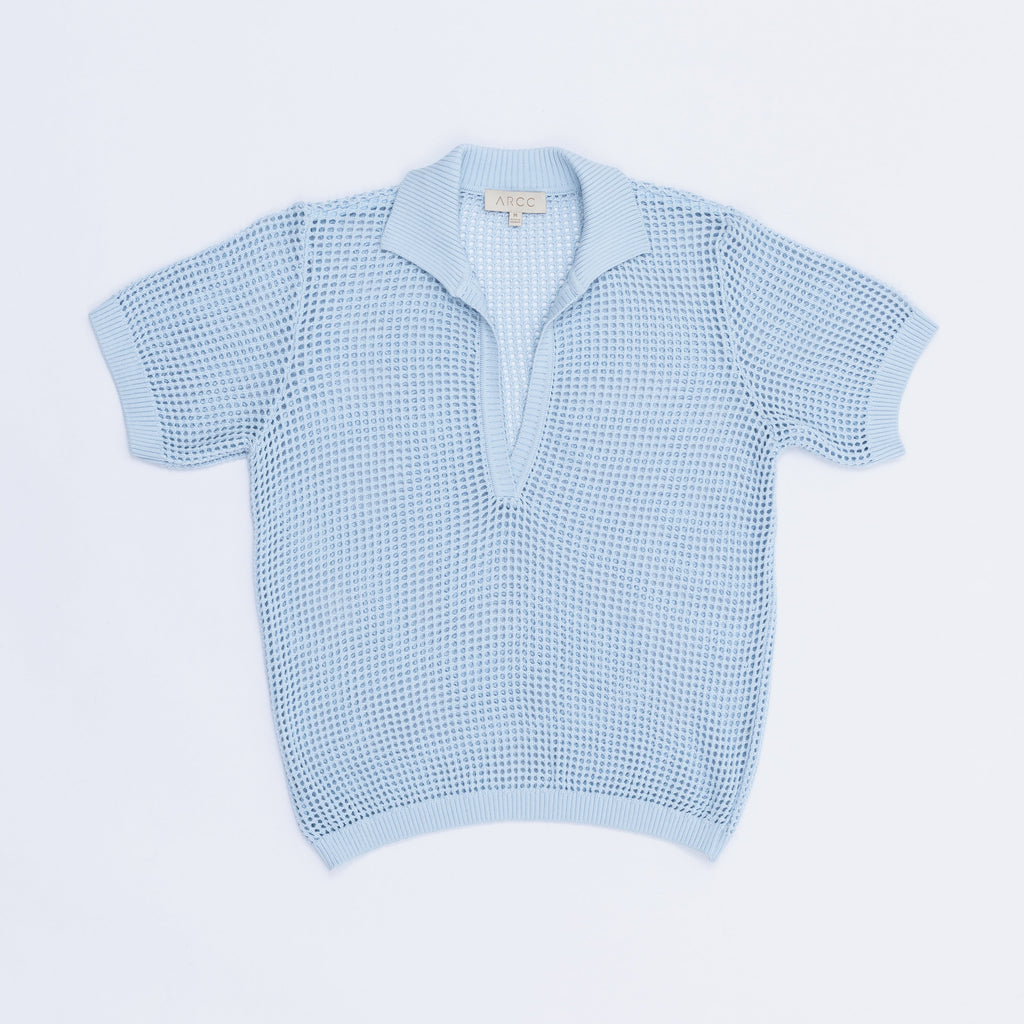 Polo boxy tejida