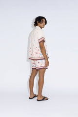 Flowers relaxed shirt