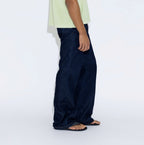 Flare raw denim trouser