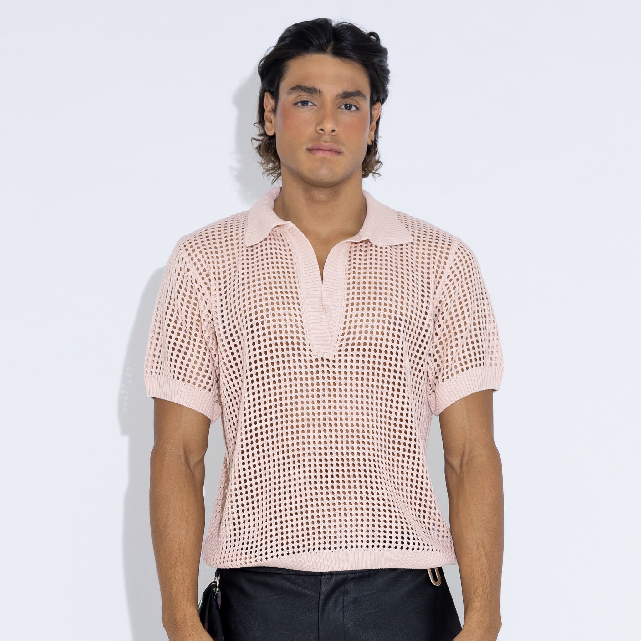 Polo boxy tejida