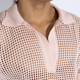 Polo boxy tejida